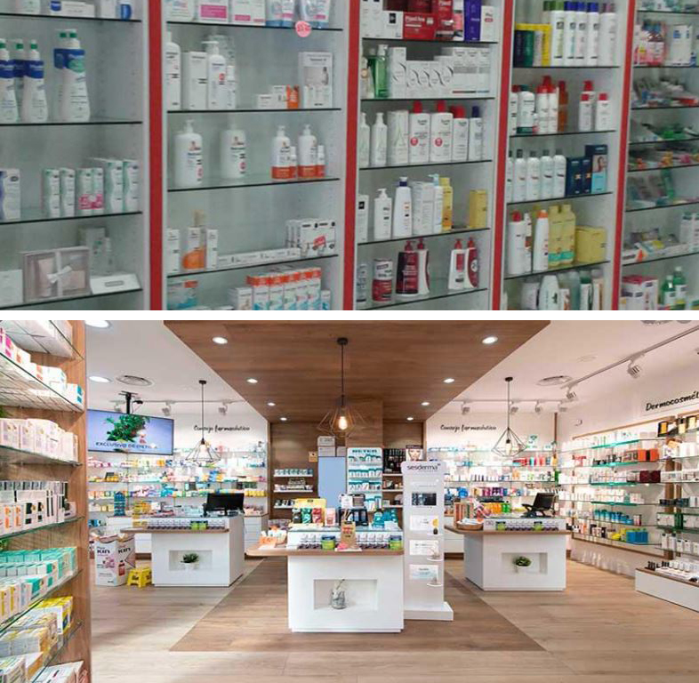 Pharmacy and Services generate united by the brand: Medicines, beauty products, nutraceuticals, food supplements, baby products, etc.