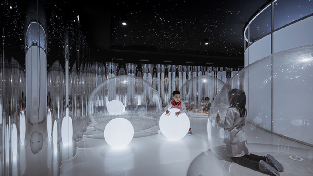 Interiores divertidos para niños: un restaurante en China