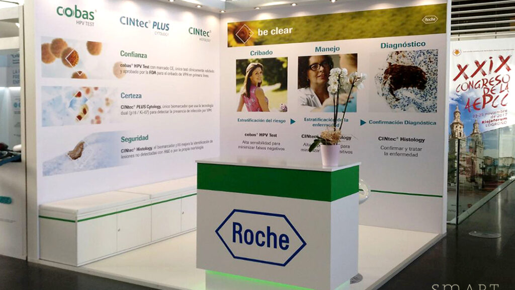 Smart Room Barcelona entrega el stand de Roche en el AEPCC