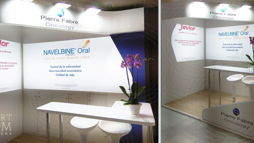 Un stand suave y brillante para Pierre Fabre Oncology